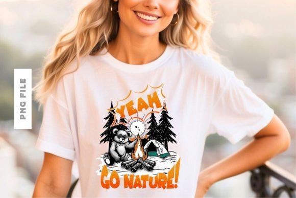 Elevate Your Merchandise with the Yeah Go Nature! T-shirt Design