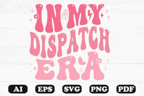 In My Dispatch Era: Trendy Retro Wavy SVG Designs