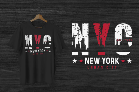 NYC Urban T-Shirt Design: A Versatile Vector Asset