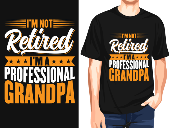Retired Grandpa Vector T-Shirt Design: A Professional Asset