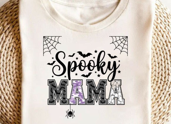 Spooky Mama Halloween T-Shirt PNG Design