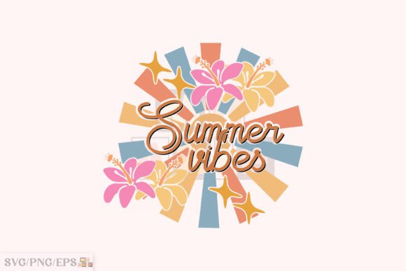 Summer Vibes SVG: Retro Summer Design for Creative Projects