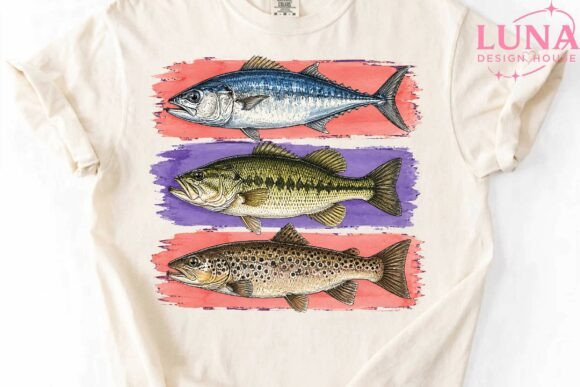 Watercolor Fish Trio PNG Clipart: A Designer's Asset